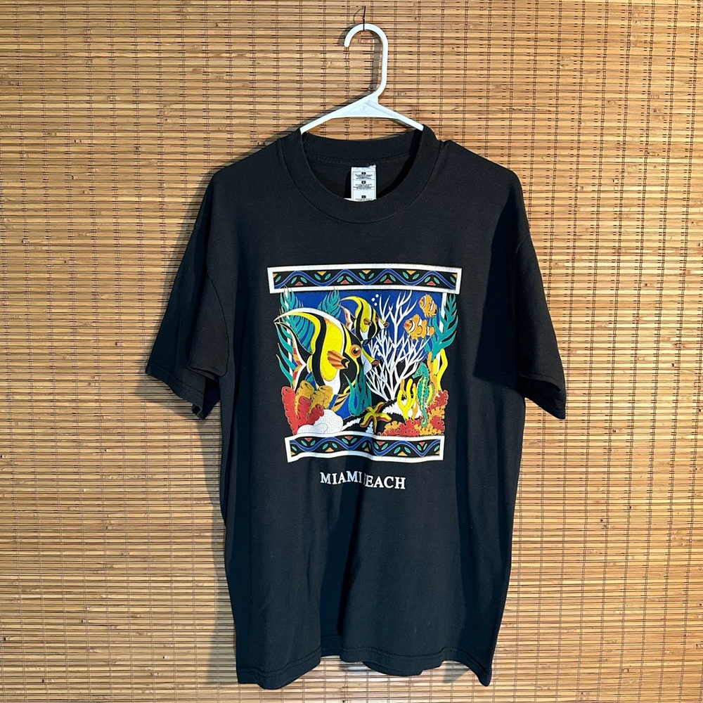 Vintage ‘Miami Beach Fish’ Short Sleeve T-Shirt